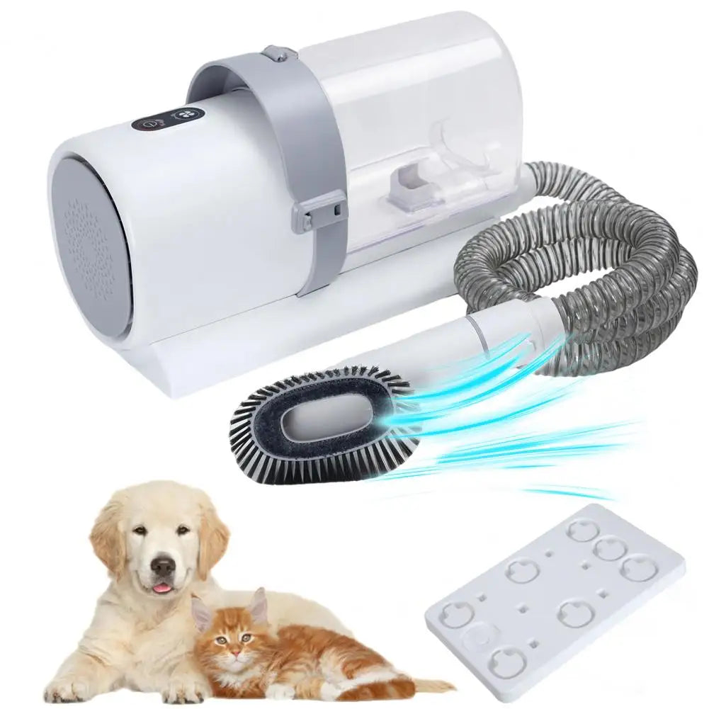 Dog Hair Vacuum & Grooming Kit, Pet Grooming Vacuum with 4 Limited Combs, 2.5L Dust Cup Dog Brush Vacuum with Grooming Tools