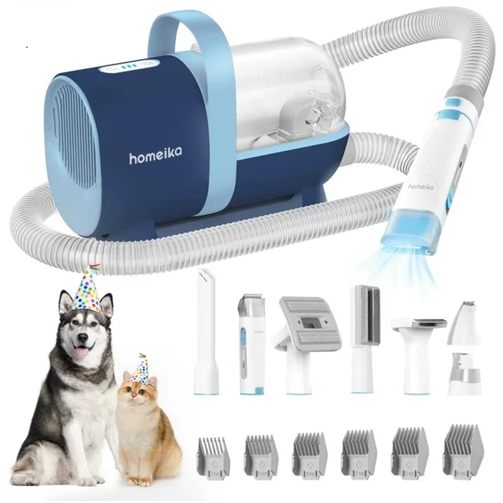 Pet Grooming Kit&Vacuum 99% Pet Hair Suction,Dog Grooming Vacuum with Nail Grinder/Paw Trimmer/Shedding Brush for Dogcat