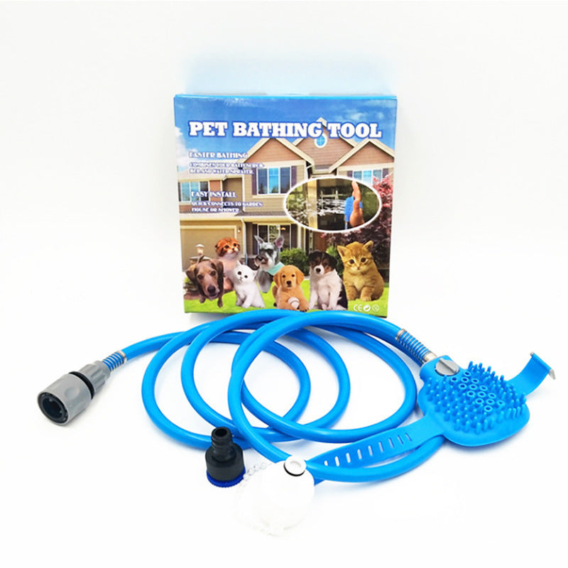 Scrub and Spray Glove for Pet Bathing