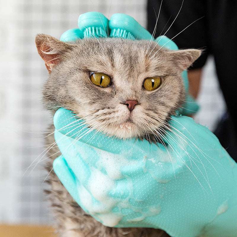 Fur-Magnet Grooming Gloves for Pets
