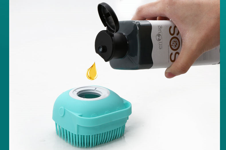 2-in-1 Pet Shampoo and Grooming Brush
