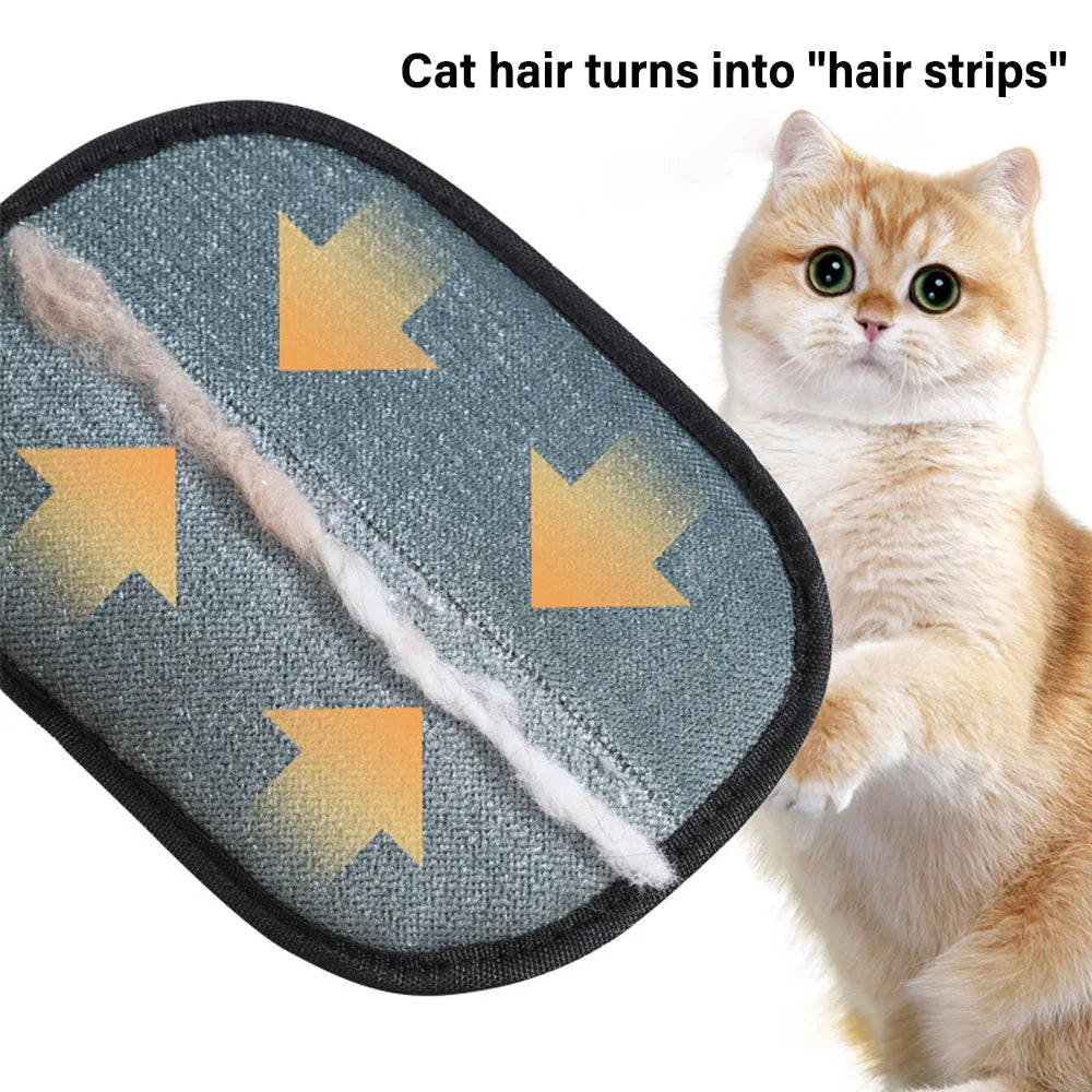 Cat Hair Cleaner Pet Gloves Household Hair Remover Cat Dog Hair Remover Brush Remover Hair Sticking Device Home Hair Scraper