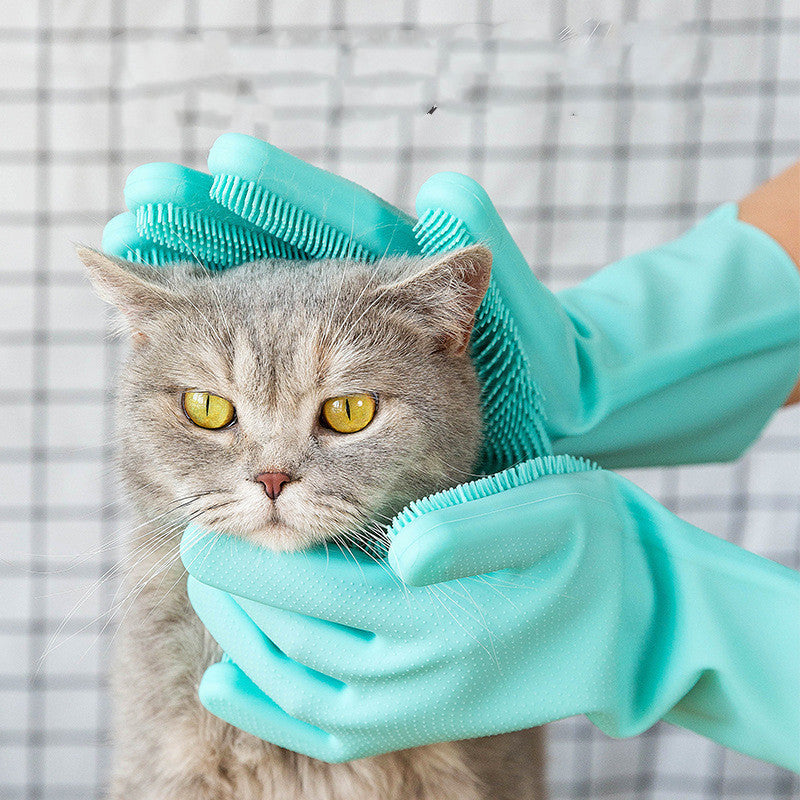 Fur-Magnet Grooming Gloves for Pets