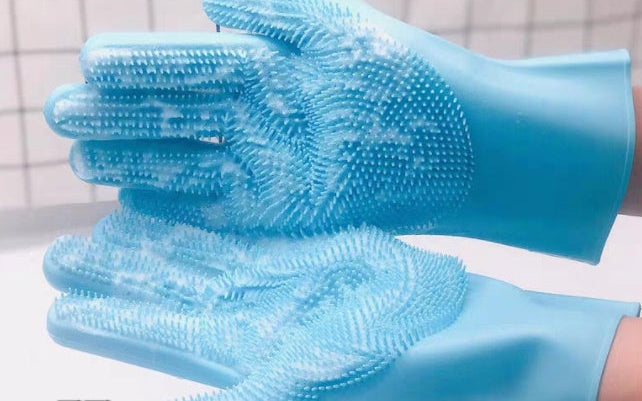 Fur-Magnet Grooming Gloves for Pets