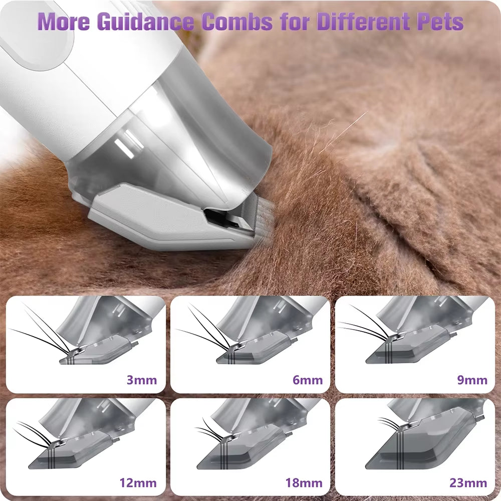Pet Grooming Kit&Vacuum 99% Pet Hair Suction,Dog Grooming Vacuum with Nail Grinder/Paw Trimmer/Shedding Brush for Dogcat
