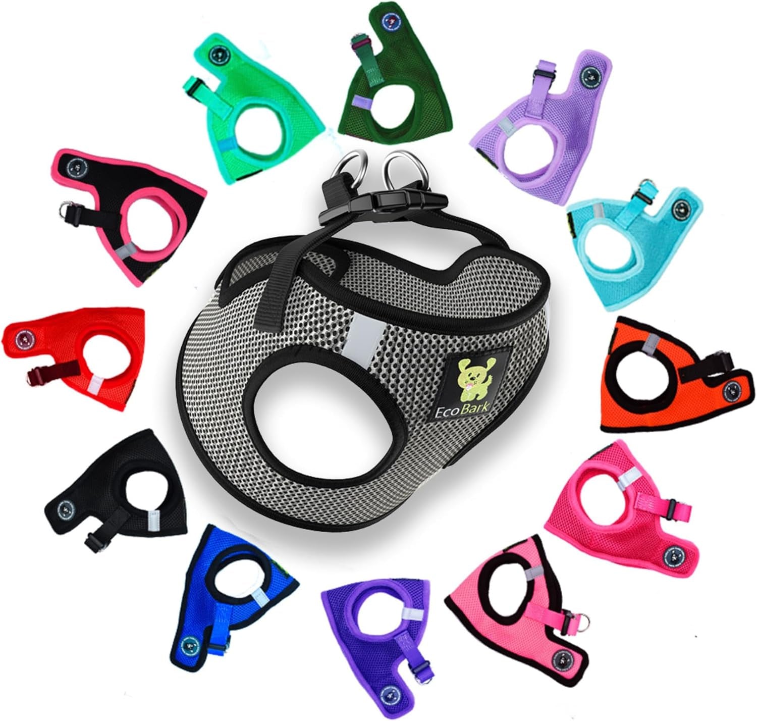 Reflective and Adjustable Teacup Harness 
