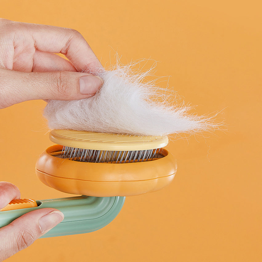 Pumpkin Design Grooming Comb for Pets