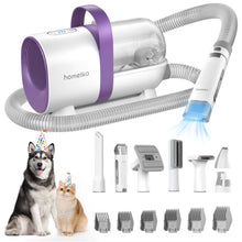 Pet Grooming Kit&Vacuum 99% Pet Hair Suction,Dog Grooming Vacuum with Nail Grinder/Paw Trimmer/Shedding Brush for Dogcat