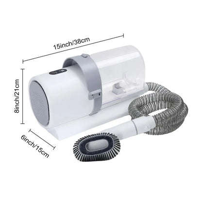 Dog Hair Vacuum & Grooming Kit, Pet Grooming Vacuum with 4 Limited Combs, 2.5L Dust Cup Dog Brush Vacuum with Grooming Tools