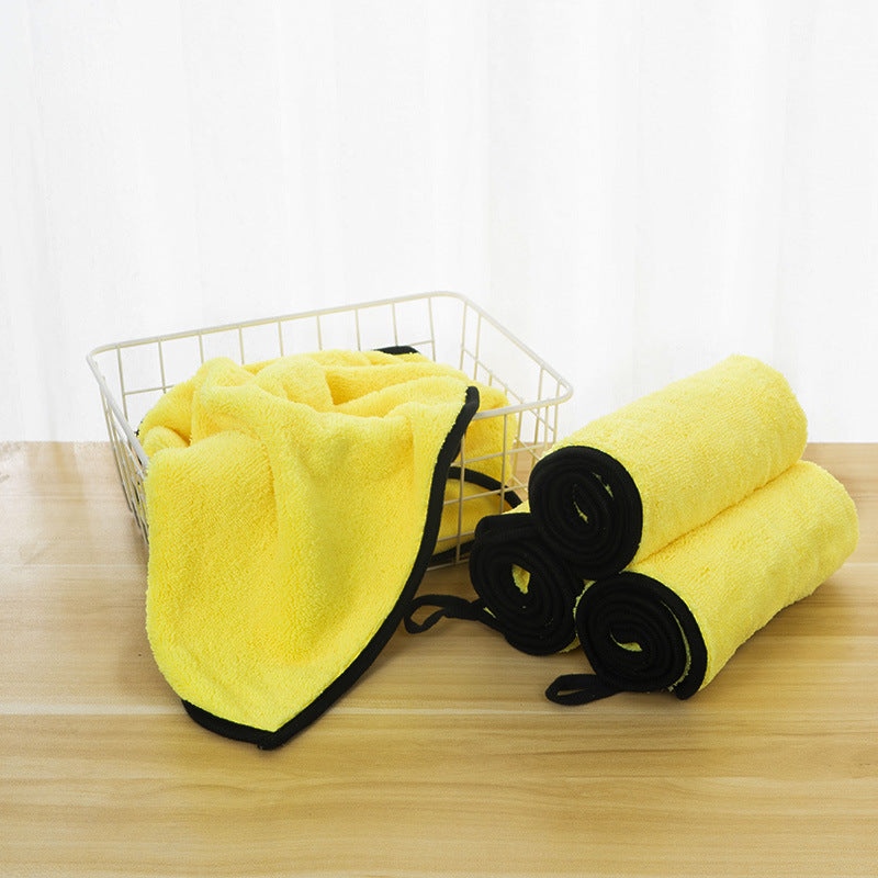 Soft Grey and Yellow Pet Towels