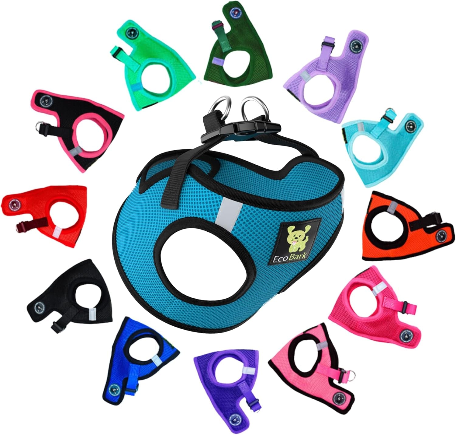 Reflective and Adjustable Teacup Harness 