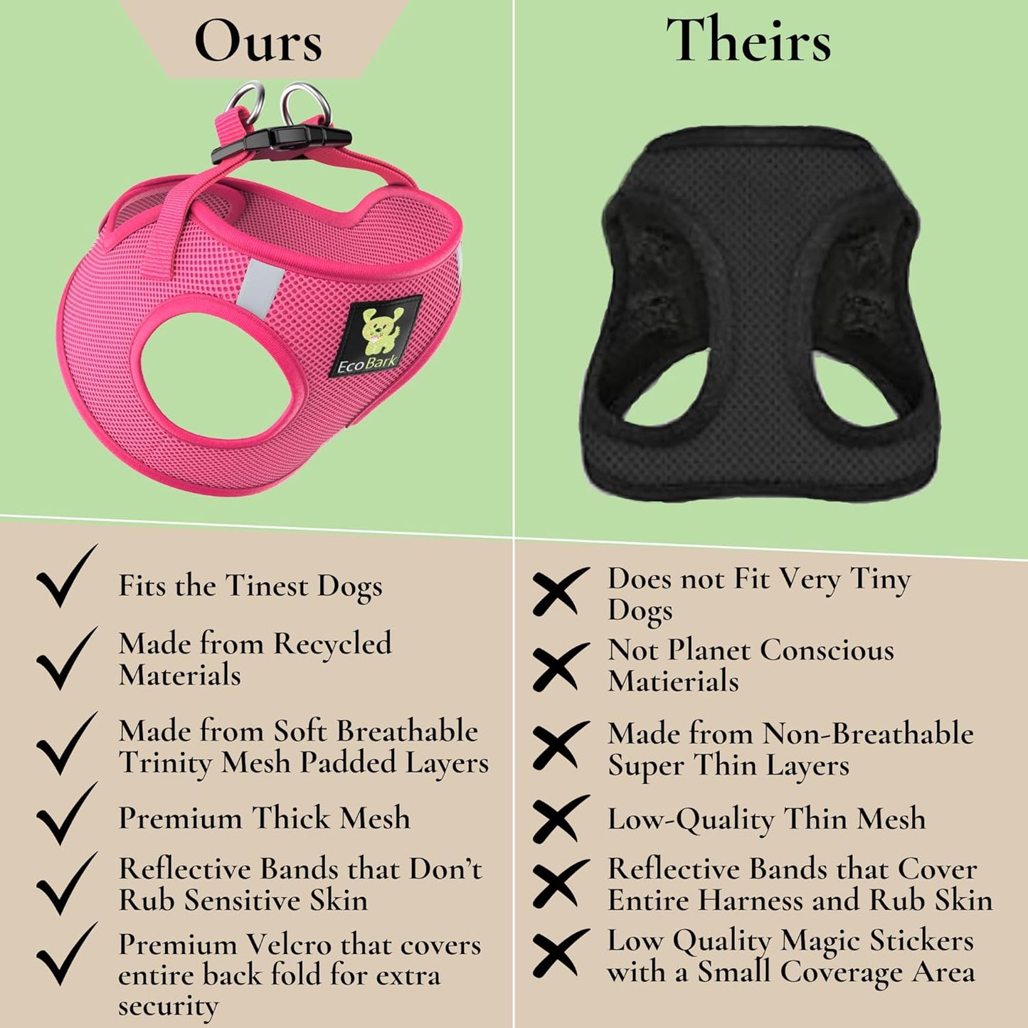 Reflective and Adjustable Teacup Harness 
