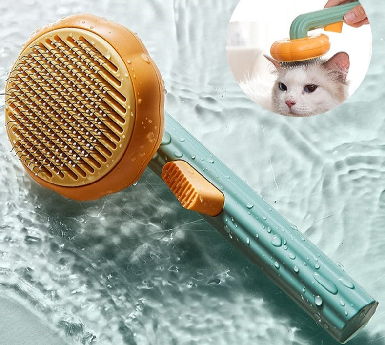 Pumpkin Design Grooming Comb for Pets